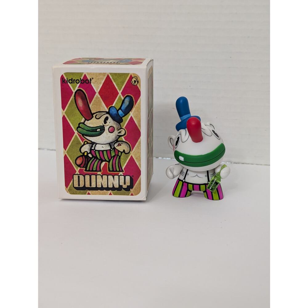 Kidrobot Birro the Clown 3 Inch Dunny Vinyl Figure 2012 Series with Box